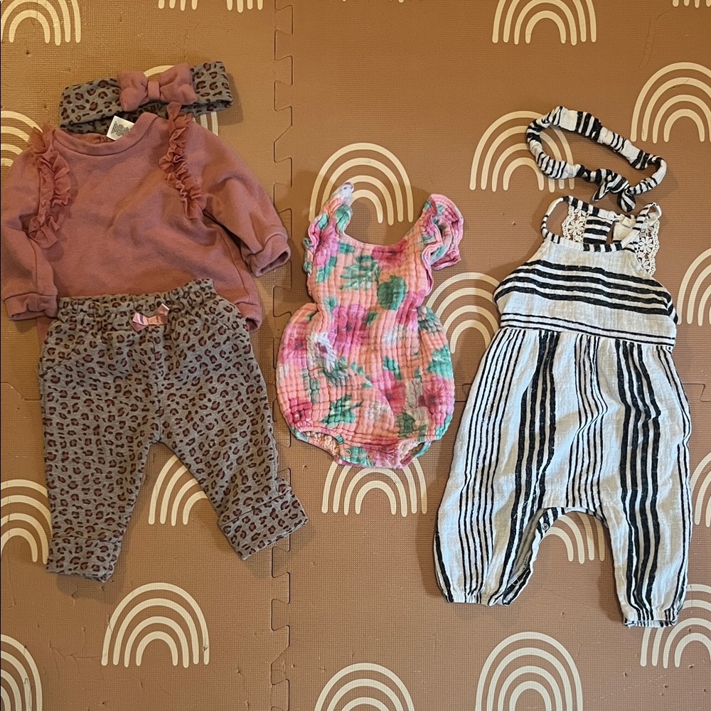 3-6 months baby girl Spring Bundle